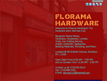 Tablet Screenshot of floramahardware.com